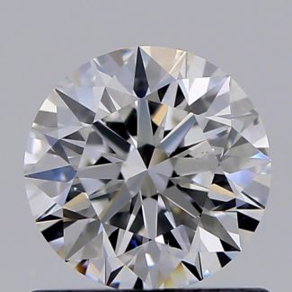 0.70 Carat Round E SI1 EX GIA Natural Diamond