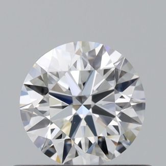 0.45 Carat Round F VS2 EX VG GIA Natural Diamond