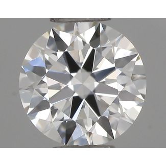 0.37 Carat Round F VVS1 EX GIA Natural Diamond