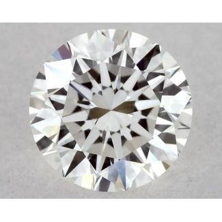 0.33 Carat Round H VVS2 EX VG GIA Natural Diamond