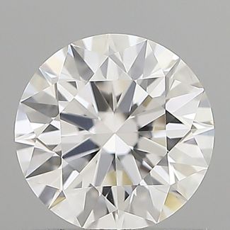 0.61 Carat Round F VVS2 EX GIA Natural Diamond