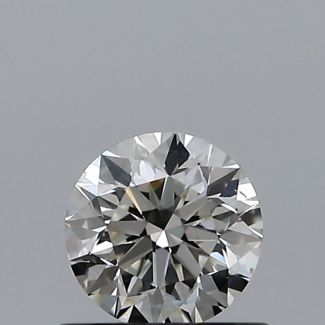 0.50 Carat Round J VS2 VG EX GIA Natural Diamond