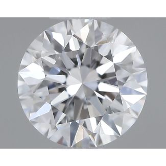 0.39 Carat Round D VVS1 EX GIA Natural Diamond