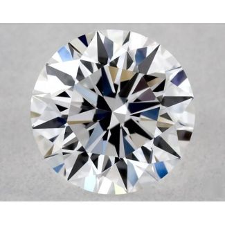 0.41 Carat Round D VVS2 EX GIA Natural Diamond