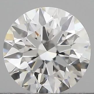 0.40 Carat Round H VVS2 EX GIA Natural Diamond