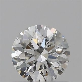 0.50 Carat Round G SI1 EX GIA Natural Diamond