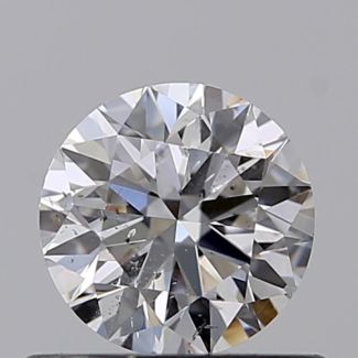 0.50 Carat Round D SI2 EX VG GIA Natural Diamond