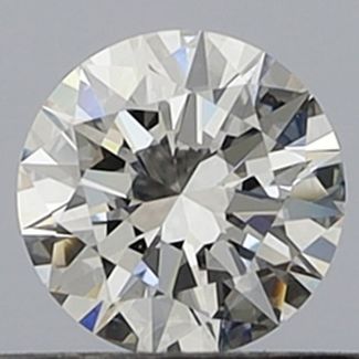 0.45 Carat Round E VVS2 EX GIA Natural Diamond