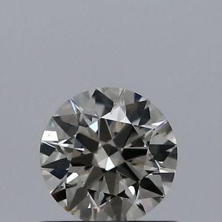 0.52 Carat Round J VS2 EX VG GIA Natural Diamond