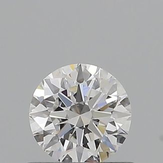 0.51 Carat Round E VVS2 EX GIA Natural Diamond