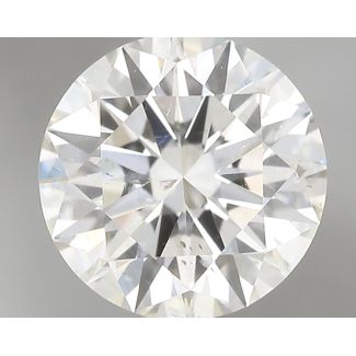 0.56 Carat Round G SI2 EX GIA Natural Diamond