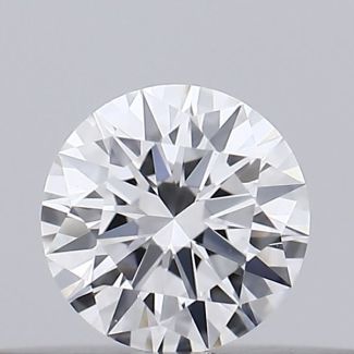 0.17 Carat Round D VVS2 EX GIA Natural Diamond