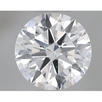 0.50 Carat Round F SI2 EX VG GIA Natural Diamond