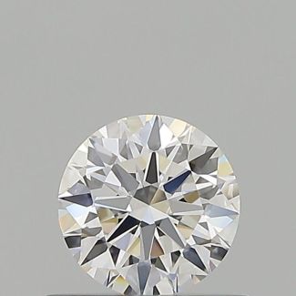 0.55 Carat Round E VVS2 EX GIA Natural Diamond