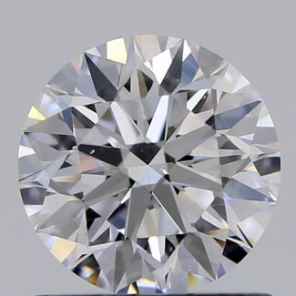 0.82 Carat Round D VS2 EX GIA Natural Diamond