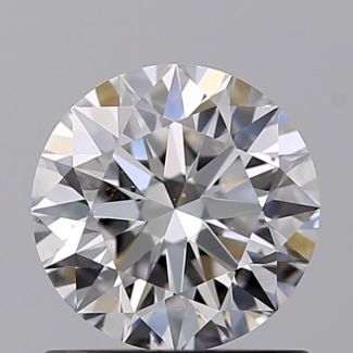 0.81 Carat Round E SI1 EX GIA Natural Diamond