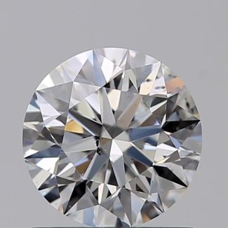 0.80 Carat Round E SI1 EX GIA Natural Diamond