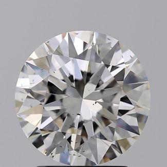 2.03 Carat Round H SI1 EX GIA Natural Diamond