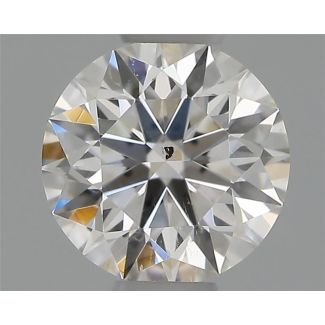 0.40 Carat Round F SI1 EX GIA Natural Diamond