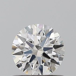 0.58 Carat Round F SI1 EX GIA Natural Diamond