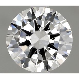 0.91 Carat Round F SI1 VG EX GIA Natural Diamond