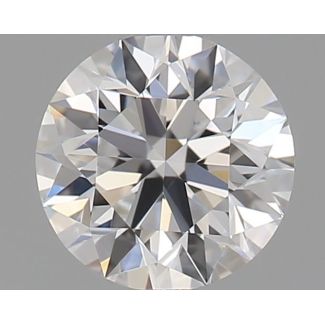 0.5 Carat Round D VVS2 EX GD GIA Natural Diamond