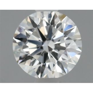 0.45 Carat Round H VVS2 EX GIA Natural Diamond