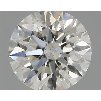 0.40 Carat Round H SI2 EX IGI Natural Diamond