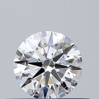 0.41 Carat Round E IF EX GIA Natural Diamond