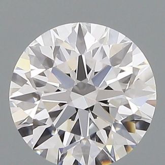 0.53 Carat Round D VVS2 EX GIA Natural Diamond