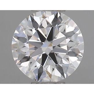 0.60 Carat Round D VS2 EX GIA Natural Diamond