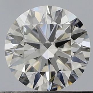 0.53 Carat Round D VS1 EX GIA Natural Diamond