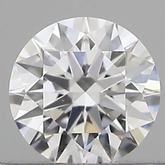 0.19 Carat Round D VVS1 EX GIA Natural Diamond