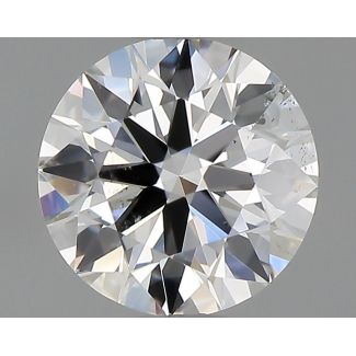 0.70 Carat Round F SI1 EX GIA Natural Diamond