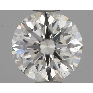 0.81 Carat Round H SI1 EX GIA Natural Diamond