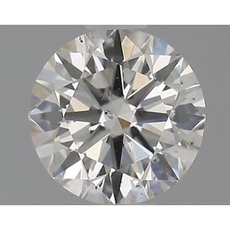 0.5 Carat Round H SI1 EX GIA Natural Diamond