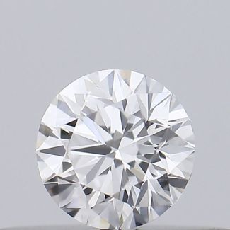 0.19 Carat Round D VVS2 EX GIA Natural Diamond