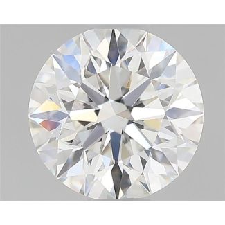 0.56 Carat Round G VVS2 EX GIA Natural Diamond