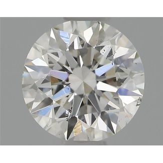 0.50 Carat Round G SI1 EX VG GIA Natural Diamond