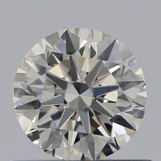 0.52 Carat Round I VS1 VG EX GIA Natural Diamond