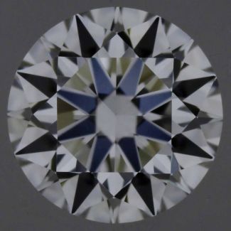 0.44 Carat Round F VVS2 EX GIA Natural Diamond