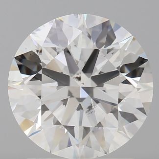 2.06 Carat Round H SI2 EX GIA Natural Diamond