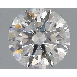 0.35 Carat Round F SI2 EX VG GIA Natural Diamond