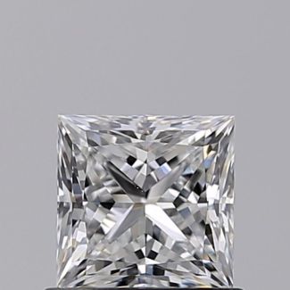 0.71 Carat Princess D VS1 - EX VG GIA Natural Diamond