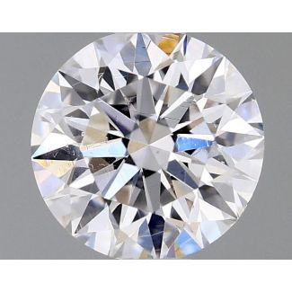 0.57 Carat Round D SI1 EX VG GIA Natural Diamond