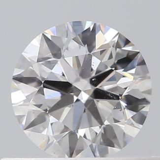 0.4 Carat Round D SI1 EX VG GIA Natural Diamond