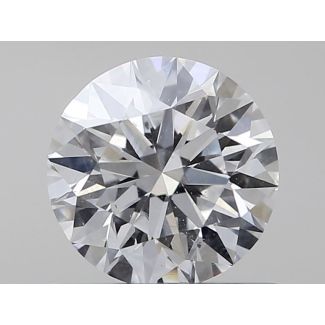 0.56 Carat Round D SI2 EX VG GIA Natural Diamond