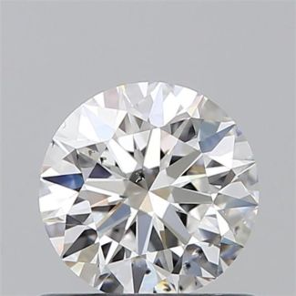 0.61 Carat Round E SI1 EX VG GIA Natural Diamond