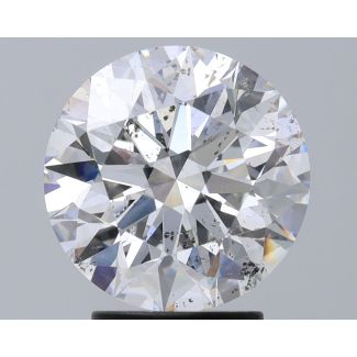 3.07 Carat Round F SI2 EX GIA Natural Diamond