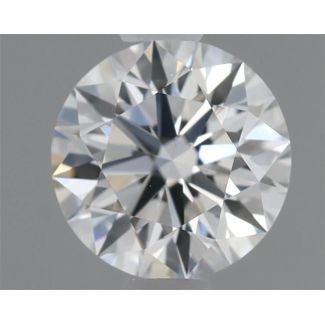 0.45 Carat Round E VVS1 EX GIA Natural Diamond